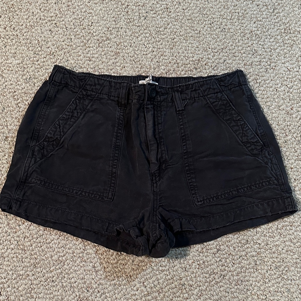 Aerie Black Cargo Shorts